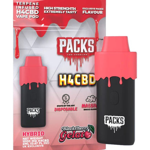 Packwoods H4 CBD Vape - 1000mg CBD - 2ml - Various Flavours - THWC Ltd