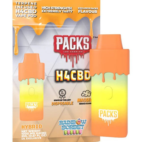 Packwoods H4 CBD Vape - 1000mg CBD - 2ml - Various Flavours - THWC Ltd