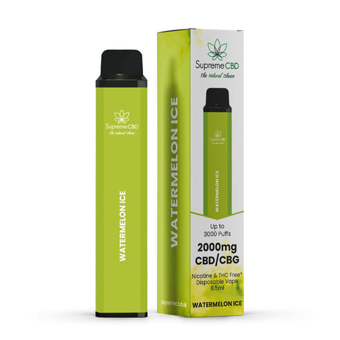 Supreme CBD 2000mg Disposable Vape - Various Flavours - THWC Ltd
