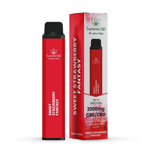 Supreme CBD 2000mg Disposable Vape - Various Flavours - THWC Ltd