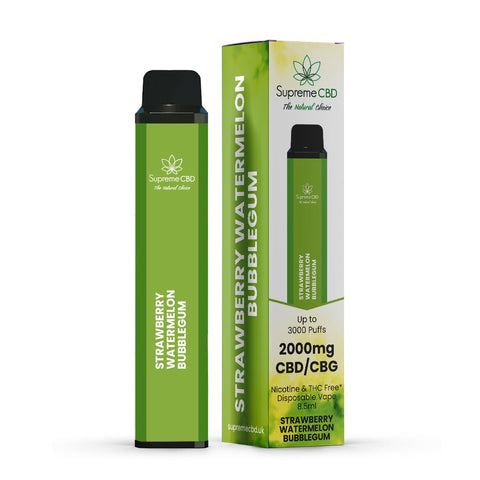 Supreme CBD 2000mg Disposable Vape - Various Flavours - THWC Ltd