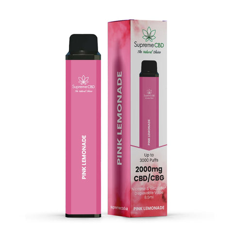 Supreme CBD 2000mg Disposable Vape - Various Flavours - THWC Ltd