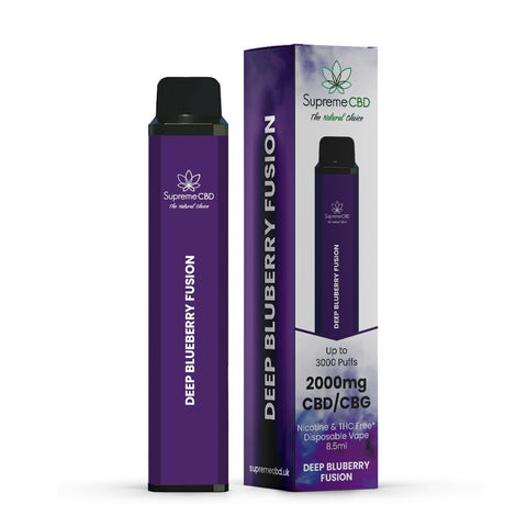 Supreme CBD 2000mg Disposable Vape - Various Flavours - THWC Ltd