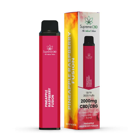 Supreme CBD 2000mg Disposable Vape - Various Flavours - THWC Ltd
