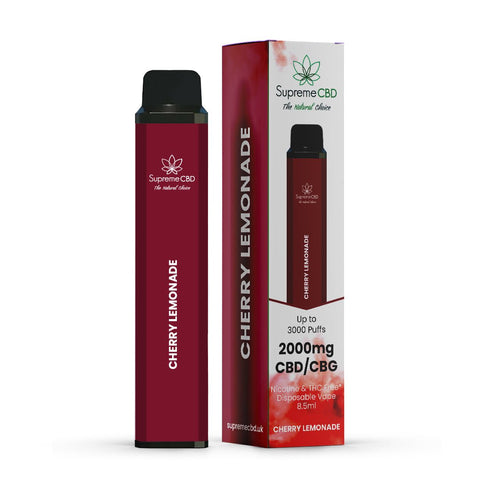 Supreme CBD 2000mg Disposable Vape - Various Flavours - THWC Ltd