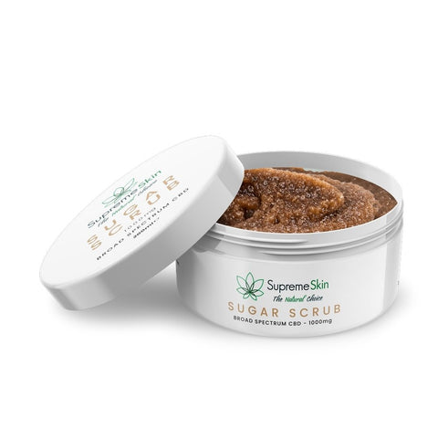 Supreme CBD Sugar Scrub Exfoliant - Various Strengths - THWC Ltd
