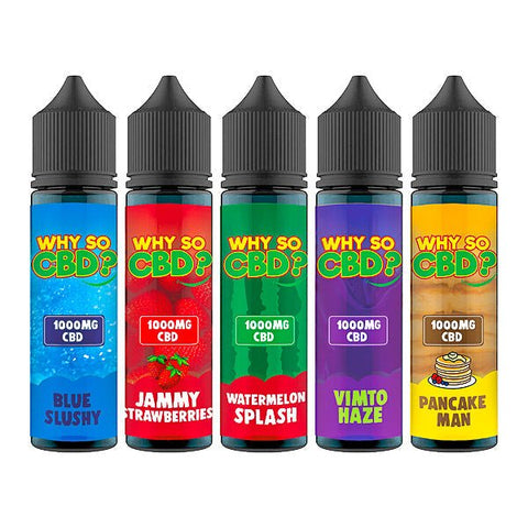 Why So CBD? 1000mg Full Spectrum CBD E - liquid 60ml - THWC Ltd