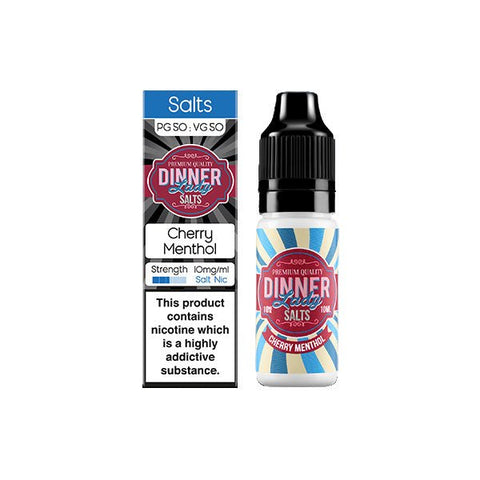 10mg Dinner Lady Menthol Salts 10ml Nic Salts (50VG/50PG) - The Hemp Wellness Centre