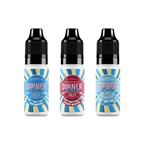 10mg Dinner Lady Menthol Salts 10ml Nic Salts (50VG/50PG) - The Hemp Wellness Centre