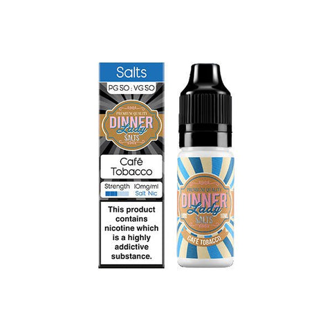 10mg Dinner Lady Tobacco Salts 10ml Nic Salts (50VG/50PG) - The Hemp Wellness Centre