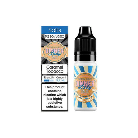 10mg Dinner Lady Tobacco Salts 10ml Nic Salts (50VG/50PG) - The Hemp Wellness Centre
