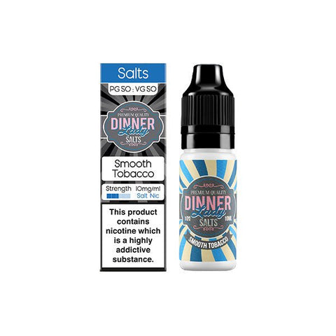 10mg Dinner Lady Tobacco Salts 10ml Nic Salts (50VG/50PG) - The Hemp Wellness Centre
