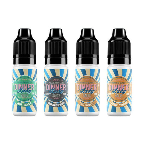 10mg Dinner Lady Tobacco Salts 10ml Nic Salts (50VG/50PG) - The Hemp Wellness Centre