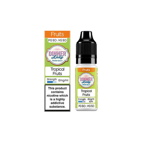 12mg Dinner Lady 50:50 Fruits 10ml (50VG/50PG) - The Hemp Wellness Centre