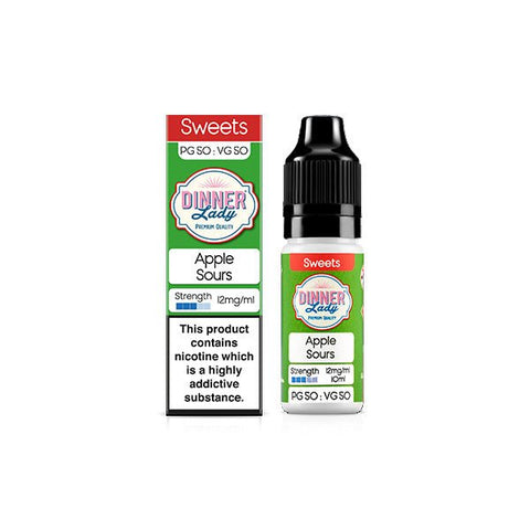 12mg Dinner Lady 50:50 Sweets 10ml (50VG/50PG) - The Hemp Wellness Centre