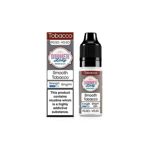 12mg Dinner Lady 50:50 Tobacco 10ml (50VG/50PG) - The Hemp Wellness Centre