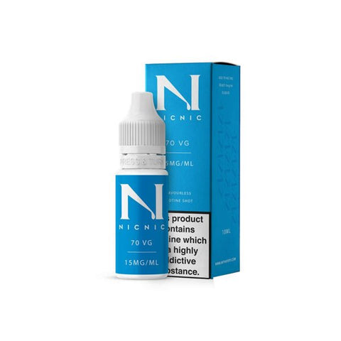 15mg Nic Nic Flavourless Nicotine Shot 10ml 70VG - THWC Ltd