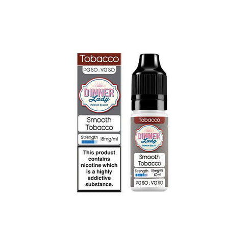 18mg Dinner Lady 50:50 Tobacco 10ml (50VG/50PG) - The Hemp Wellness Centre