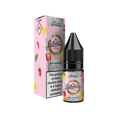 20mg Billionaire Juice Platinum Edition 10ml Nic Salts (50VG/50PG) - The Hemp Wellness Centre