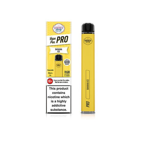 20mg Dinner Lady Vape Pen Pro Disposable Vaping Device 600 Puffs - The Hemp Wellness Centre