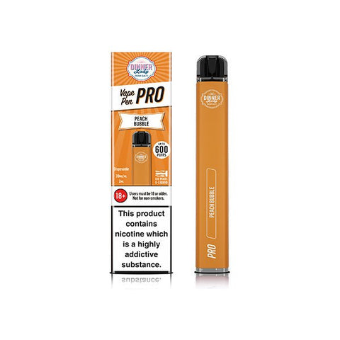 20mg Dinner Lady Vape Pen Pro Disposable Vaping Device 600 Puffs - The Hemp Wellness Centre
