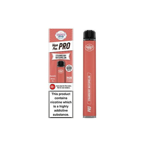 20mg Dinner Lady Vape Pen Pro Disposable Vaping Device 600 Puffs - The Hemp Wellness Centre