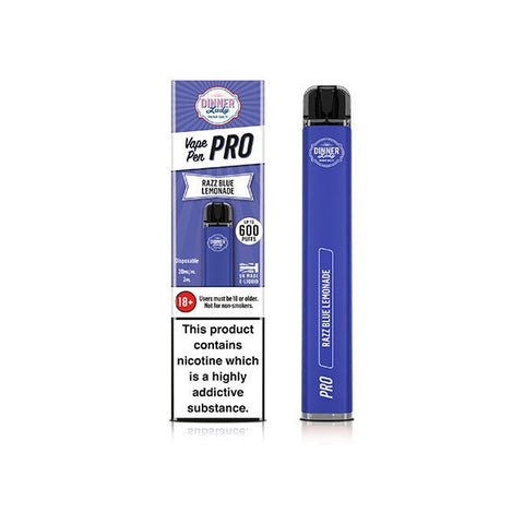 20mg Dinner Lady Vape Pen Pro Disposable Vaping Device 600 Puffs - The Hemp Wellness Centre