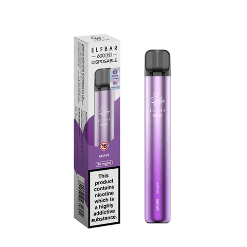 20mg ELF Bar 600 V2 Disposable Vaping Device 600 Puffs - THWC Ltd