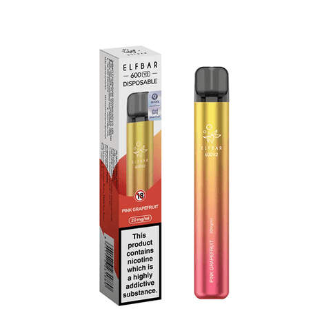 20mg ELF Bar 600 V2 Disposable Vaping Device 600 Puffs - THWC Ltd