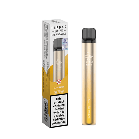20mg ELF Bar 600 V2 Disposable Vaping Device 600 Puffs - THWC Ltd