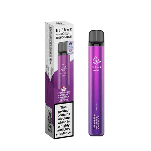 20mg ELF Bar 600 V2 Disposable Vaping Device 600 Puffs - THWC Ltd