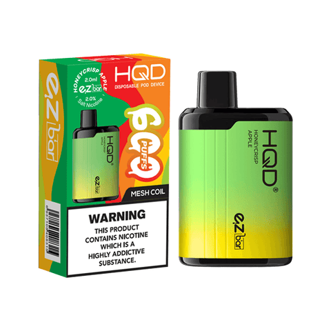 20mg HQD EZ Bar Disposable Vape Device 600 Puffs - The Hemp Wellness Centre
