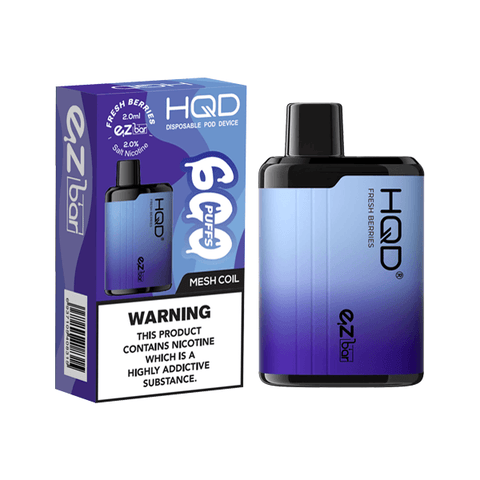 20mg HQD EZ Bar Disposable Vape Device 600 Puffs - The Hemp Wellness Centre