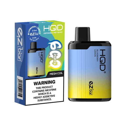 20mg HQD EZ Bar Disposable Vape Device 600 Puffs - The Hemp Wellness Centre