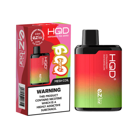 20mg HQD EZ Bar Disposable Vape Device 600 Puffs - The Hemp Wellness Centre