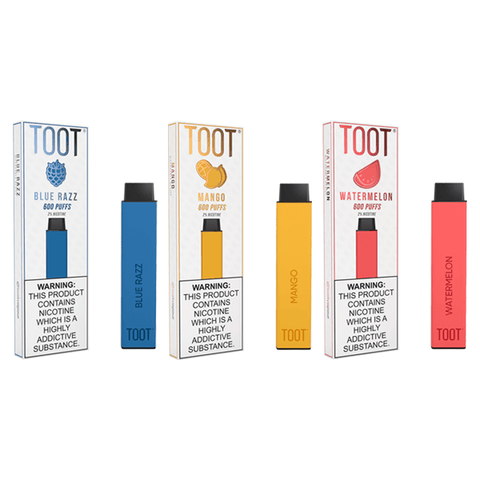 20mg TOOT Bar Disposable Vape Device 600 Puffs - The Hemp Wellness Centre