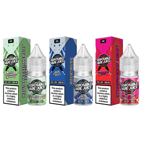 20mg Vape Heaven Disposable Vape Juice 10ml Nic Salts (50VG/50PG) - The Hemp Wellness Centre