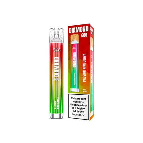 20mg Vapes Bars Diamond 600 Disposable Vape Device 600 Puffs - The Hemp Wellness Centre