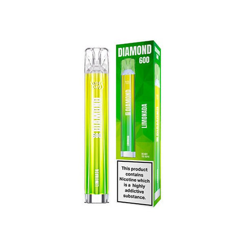 20mg Vapes Bars Diamond 600 Disposable Vape Device 600 Puffs - The Hemp Wellness Centre