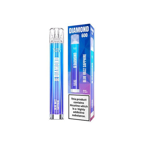 20mg Vapes Bars Diamond 600 Disposable Vape Device 600 Puffs - The Hemp Wellness Centre