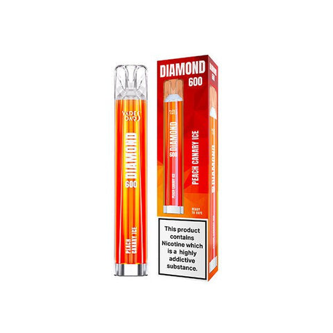 20mg Vapes Bars Diamond 600 Disposable Vape Device 600 Puffs - The Hemp Wellness Centre