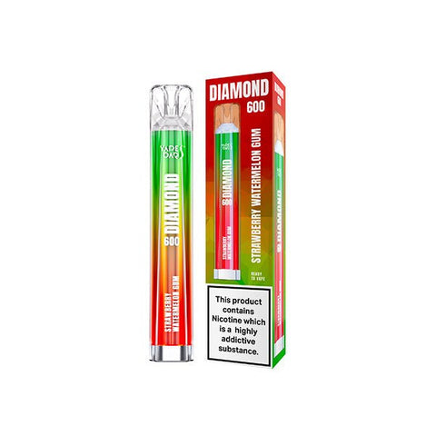 20mg Vapes Bars Diamond 600 Disposable Vape Device 600 Puffs - The Hemp Wellness Centre
