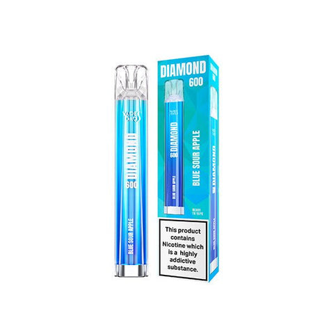 20mg Vapes Bars Diamond 600 Disposable Vape Device 600 Puffs - The Hemp Wellness Centre
