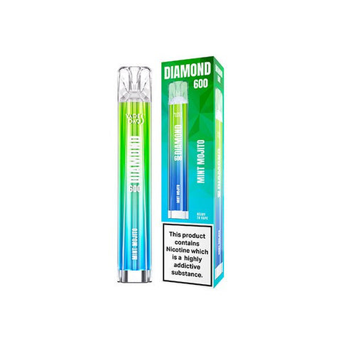 20mg Vapes Bars Diamond 600 Disposable Vape Device 600 Puffs - The Hemp Wellness Centre