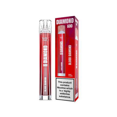 20mg Vapes Bars Diamond 600 Disposable Vape Device 600 Puffs - The Hemp Wellness Centre