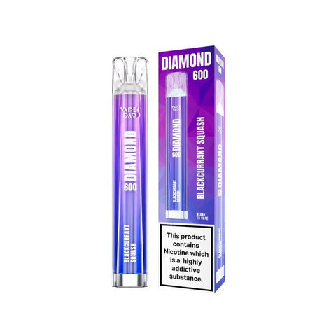 20mg Vapes Bars Diamond 600 Disposable Vape Device 600 Puffs - The Hemp Wellness Centre