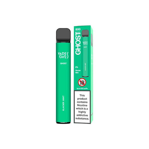 20mg Vapes Bars Ghost 800 Disposable Vape Device 650 Puffs - The Hemp Wellness Centre