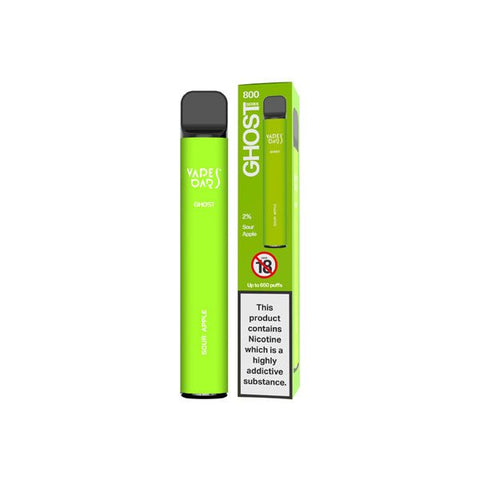 20mg Vapes Bars Ghost 800 Disposable Vape Device 650 Puffs - The Hemp Wellness Centre