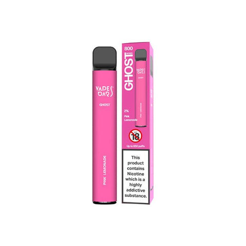 20mg Vapes Bars Ghost 800 Disposable Vape Device 650 Puffs - The Hemp Wellness Centre