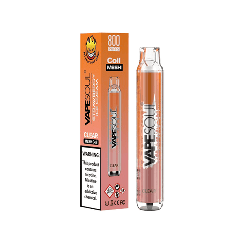 20mg VapeSoul Clear Disposable Vape Device 800 Puffs - The Hemp Wellness Centre